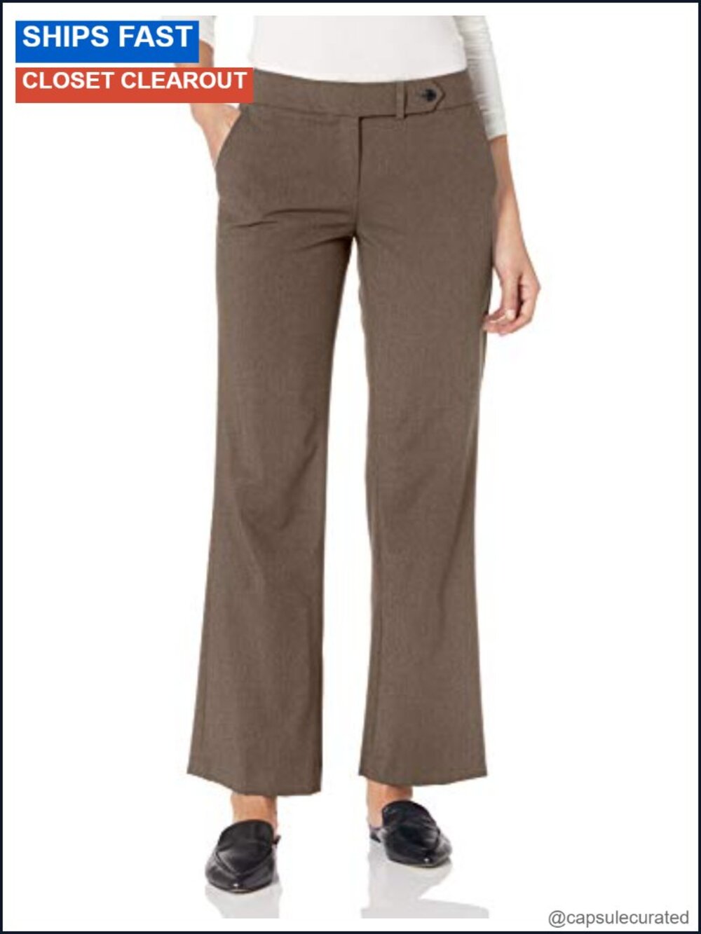 Calvin Klein Classic Fit Straight Leg Lux Suit Pants